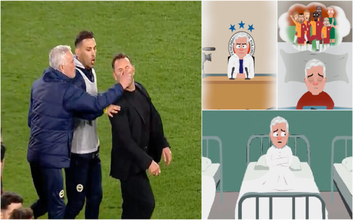 Mourinho protagoniza momento insólito e é alvo de gozo do Galatasaray