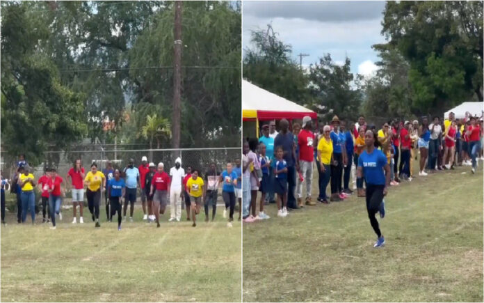 Shelly-Ann Fraser-Pryce deixa mães para trás em corrida escolar do filho