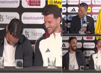 Alarme inesperado de Rúben Amorim arranca gargalhadas em conferência