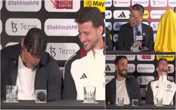 Alarme inesperado de Rúben Amorim arranca gargalhadas em conferência