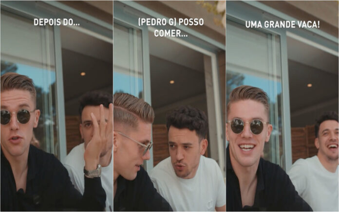 Gyökeres diverte ao tentar português “Depois do treino posso comer uma vaca!”