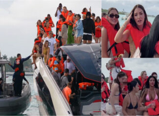 Iate de luxo quase naufraga em Miami com 32 influenciadoras a bordo