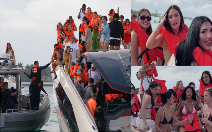 Iate de luxo quase naufraga em Miami com 32 influenciadoras a bordo