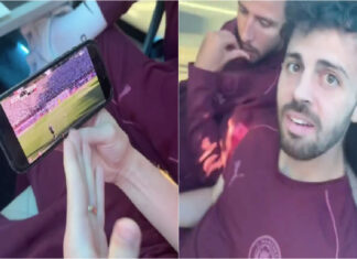Matheus Nunes mostra reação de craques do City ao golo salvador do Sporting