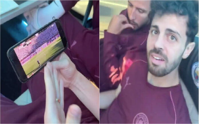 Matheus Nunes mostra reação de craques do City ao golo salvador do Sporting