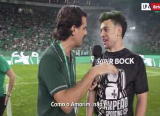 Pote lança indireta a Ruben Amorim durante festejos do Sporting