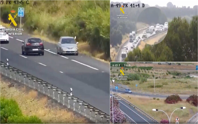 Condutor embriagado circula 8 km em contramão na autoestrada e é intercetado pela Guardia Civil
