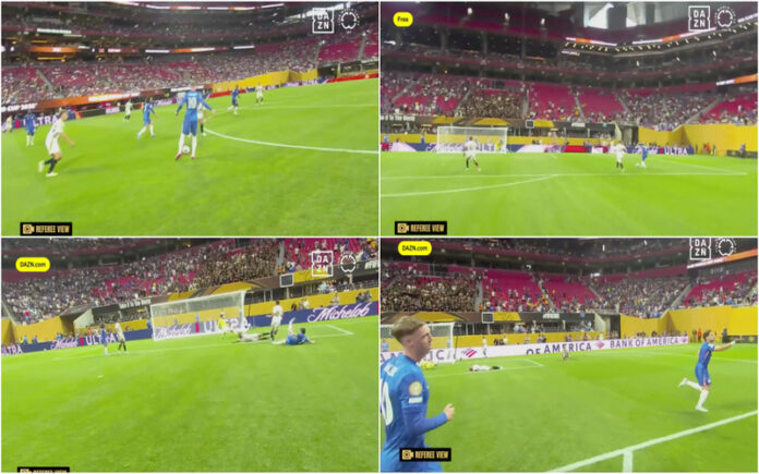 Golo de Pedro Neto visto da câmara do árbitro parece saído de um videojogo