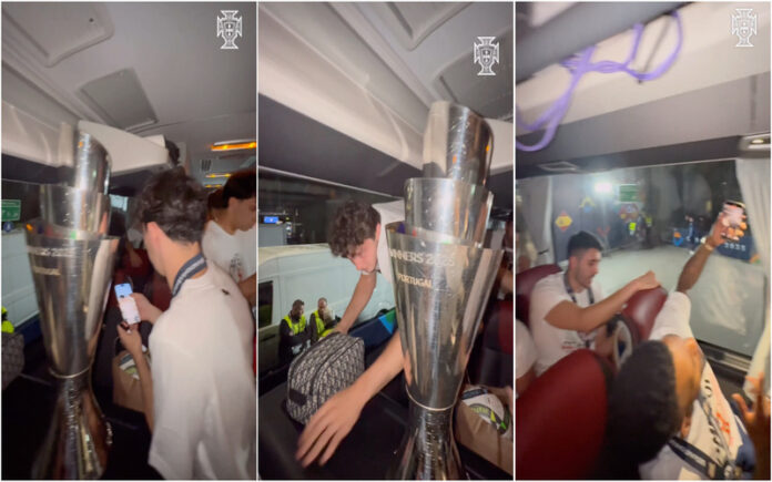 Quim Barreiros embalou a festa no autocarro da Seleção