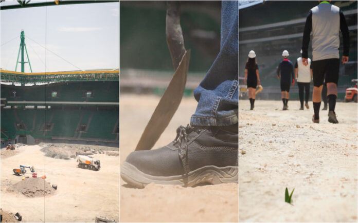 Sporting revela equipamentos de treino em cenário de obras no estádio