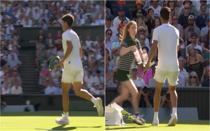 Alcaraz emociona Wimbledon ao socorrer adepto que passou mal com o calor