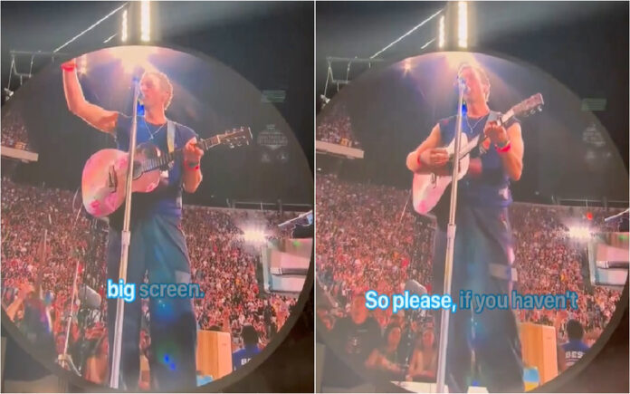 Chris Martin faz piada com escândalo do CEO apanhado em traição