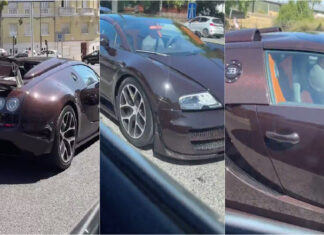 Cristiano Ronaldo deslumbra Lisboa ao volante do Bugatti Veyron