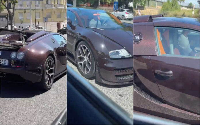 Cristiano Ronaldo deslumbra Lisboa ao volante do Bugatti Veyron