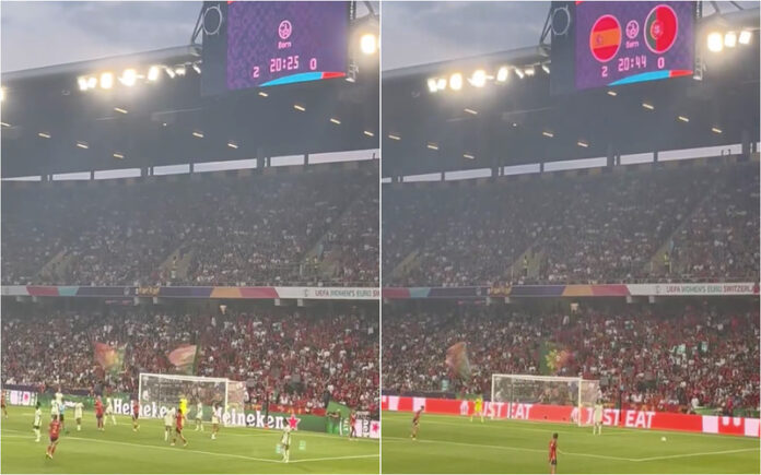 Emoção no Europeu feminino adeptos homenageiam Diogo Jota ao minuto 20