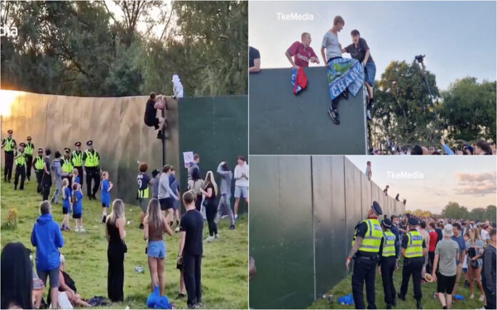 Fãs dos Oasis invadem arredores de Heaton Park para ver concerto sem bilhete