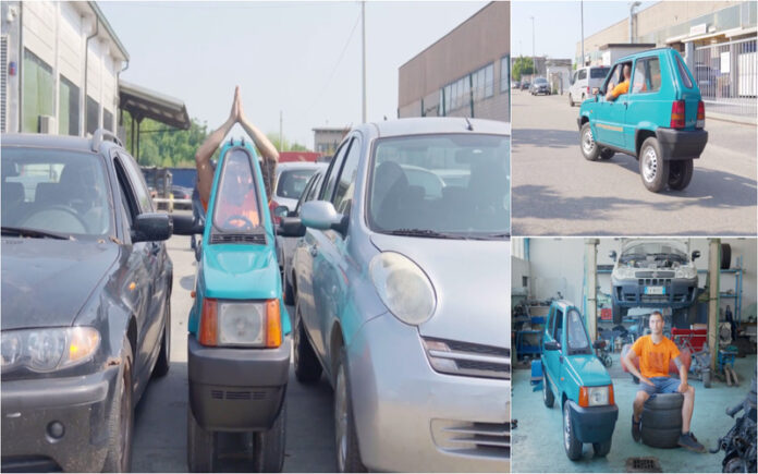 Italiano cria Panda ultraestreito e candidata-se ao Guinness