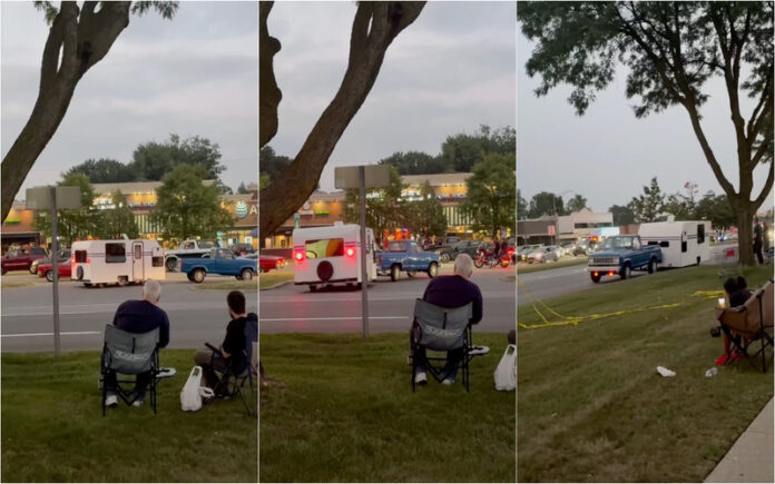 Condutor inverte carrinha e caravana e provoca cena insólita na estrada