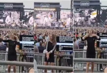 Intérprete de língua gestual encanta público em concerto dos Oasis