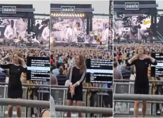 Intérprete de língua gestual encanta público em concerto dos Oasis