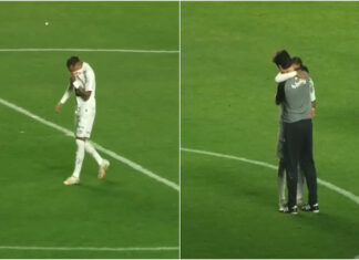 Neymar em lágrimas após histórica derrota frente ao Vasco da Gama