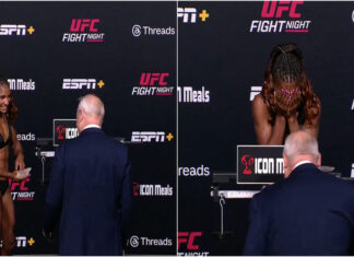 Pesagem do UFC Vegas 109 surpreende com atitude inesperada de Angela Hill