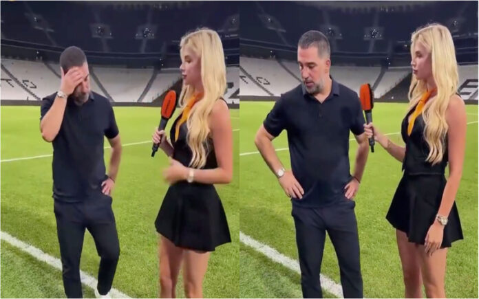 Treinador do Shakhtar Donetsk chama atenção por evitar contacto visual com repórter