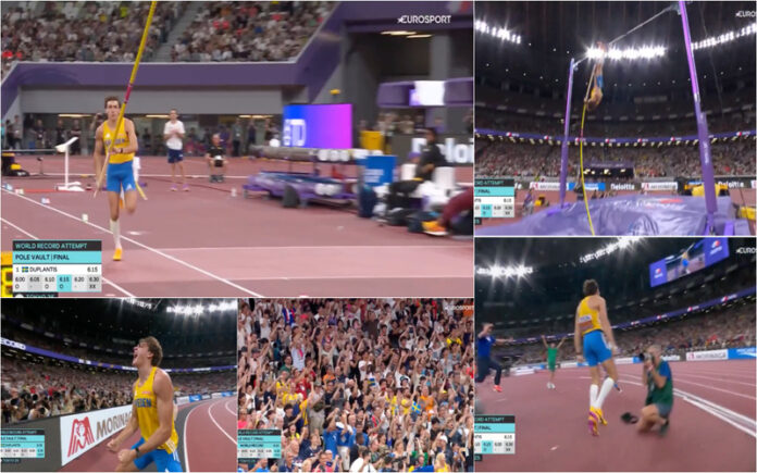 Duplantis bate recorde mundial da vara pela 14.ª vez