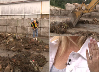 Homem recupera alianças de casamento em aterro no Canadá