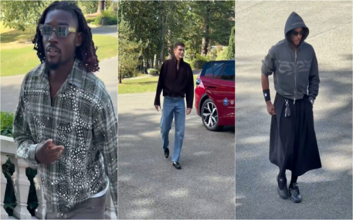 Jogadores franceses chamam a atenção pelos looks na chegada à seleção