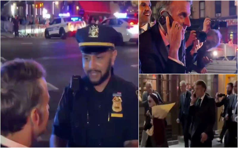 Macron travado em Nova Iorque para dar passagem a Trump