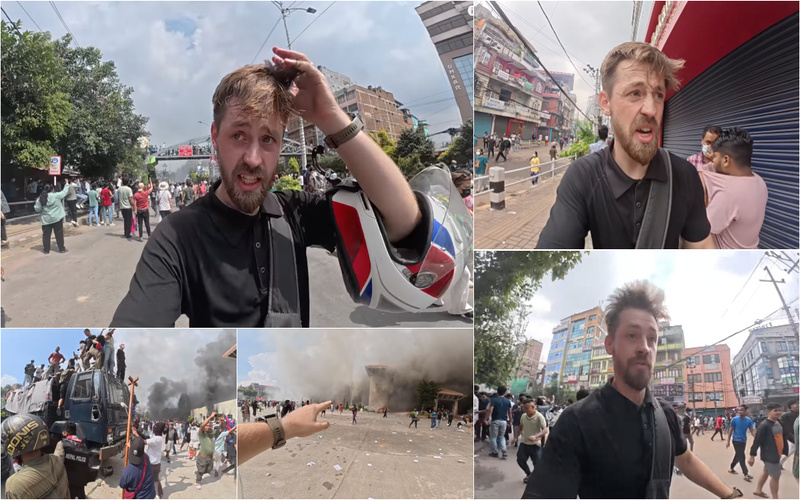 Turista britânico vive caos em Katmandu durante protestos