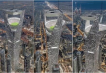 Arábia Saudita planeia estádio suspenso para o Mundial de 2034