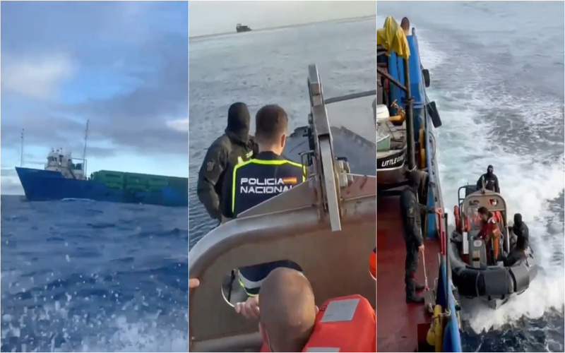 Polícia espanhola interceta navio com 6,5 toneladas de cocaína rumo a Vigo