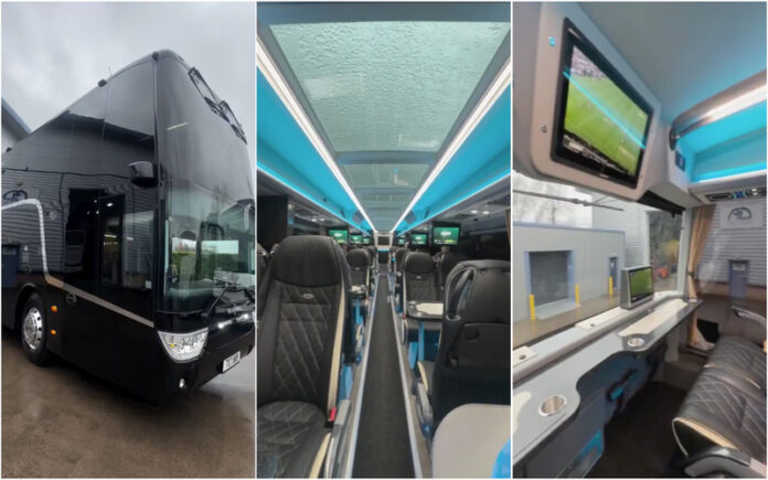 Autocarro do Newcastle redefine conforto nas viagens da equipa