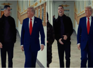 Cristiano Ronaldo visita a Casa Branca e é recebido por Donald Trump