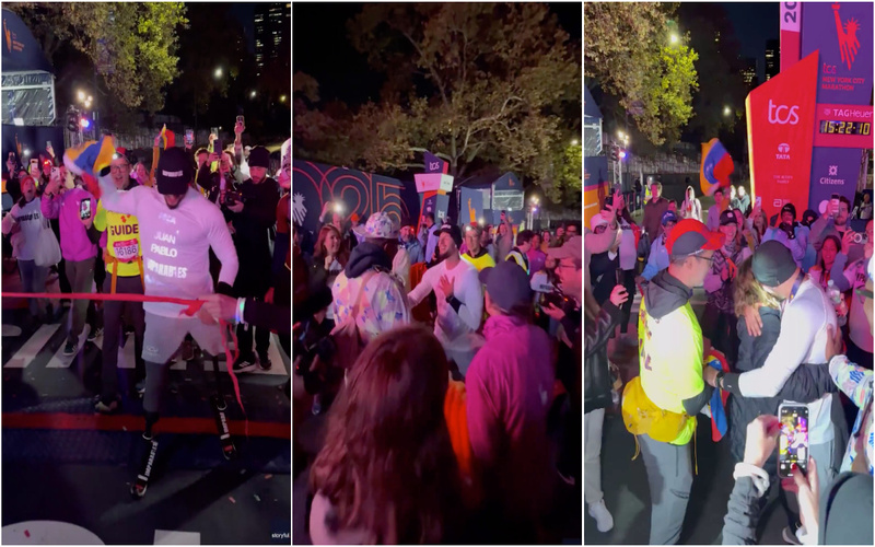 Determinação sem limites: Amputado venezuelano completa Maratona de Nova Iorque após 15 horas