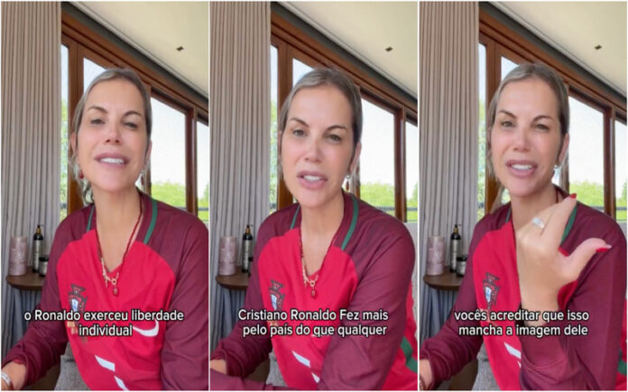 Kátia Aveiro reage às críticas contra Cristiano Ronaldo