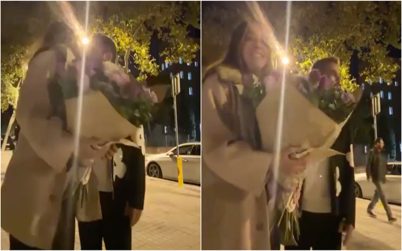 Messi surge inesperadamente e surpreende casal em Barcelona