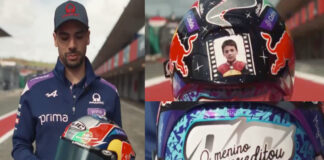 Miguel Oliveira celebra último GP em Portugal com capacete especial