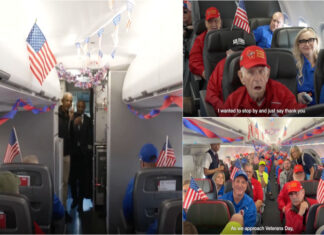 Obama emociona veteranos com homenagem inesperada a bordo de voo especial