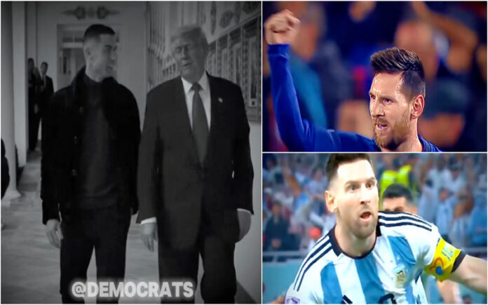 Partido Democrata provoca com vídeo de Messi após Trump e Ronaldo