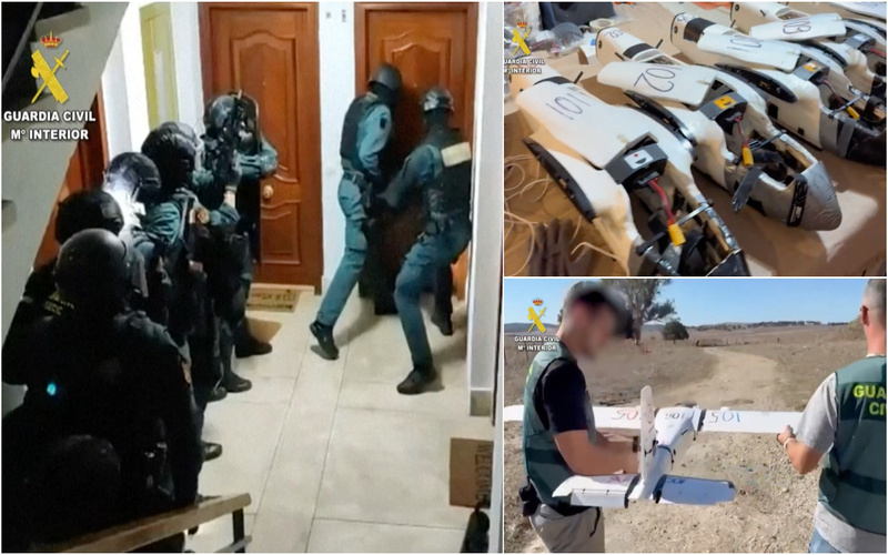 Rede de drones usada para transportar droga entre Marrocos e Espanha é desmantelada