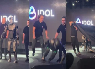 Robô humanoide russo cai durante apresentação e vídeo torna-se viral