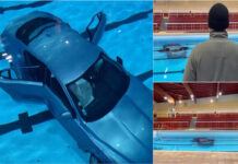 Acidente improvável em La Ciotat: Carro acaba dentro de piscina