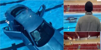 Acidente improvável em La Ciotat: Carro acaba dentro de piscina