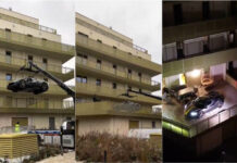 Ferrari na varanda de apartamento em Viena provoca polémica e acaba retirada