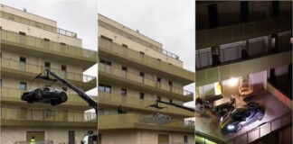 Ferrari na varanda de apartamento em Viena provoca polémica e acaba retirada