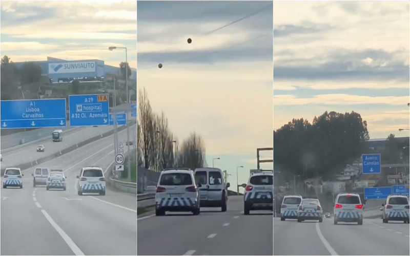 Fuga na A1 acaba com carrinha furtada bloqueada pela PSP em Gaia