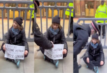 Greta Thunberg detida em protesto pró Palestina no centro de Londres